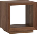 Henn&Hart 22" Wide Rectangular Side Table in Satin Walnut, by HennHart