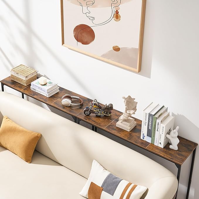 Console Table, Narrow Entryway Table, Thin Sofa Table, Behind Couch Table - Image 4