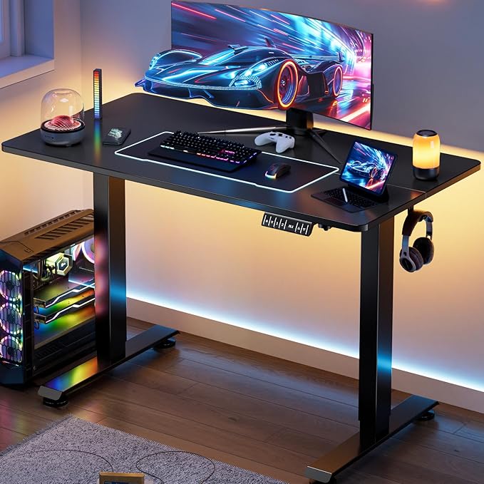 Veken Standing Desk Electric 47.2 Inch, Height Adjustable Sit Stand Up by Veken