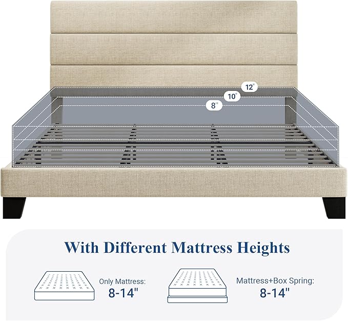 Allewie King Size Platform Bed Frame - Image 7