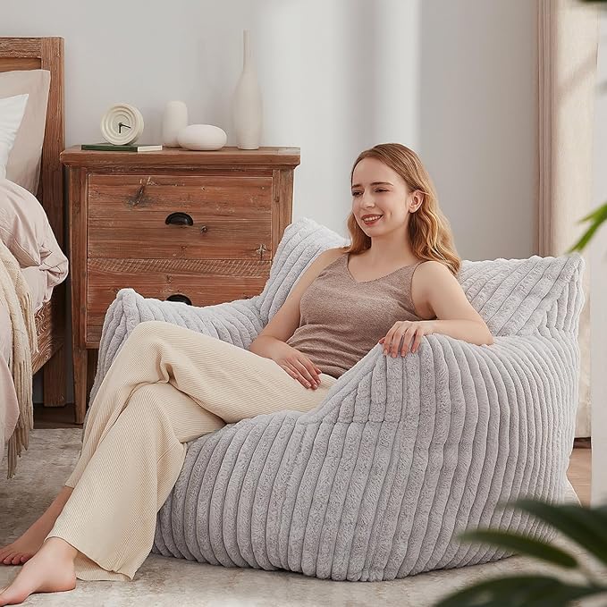 Giant Bean Bag Chairs for Adults Teens, Large Bean Bag Sofa Chairs by Unknown