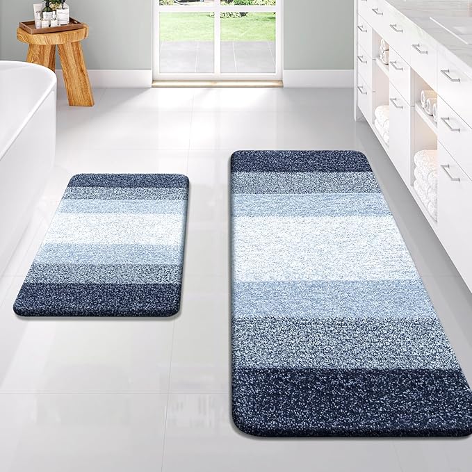 OLANLY Bathroom Runner Rugs 59x24, Extra Soft Absorbent Microfiber Bath Rugs - Image 6