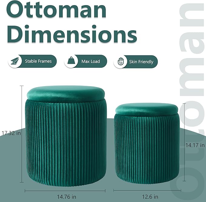 Royal Windsor Round Ottoman - Image 3