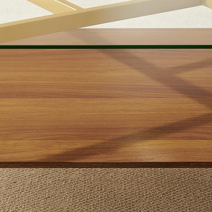 Rectangle Coffee Table, Mid-Century Modern Design, L41*W21*H17 inch, - Image 6