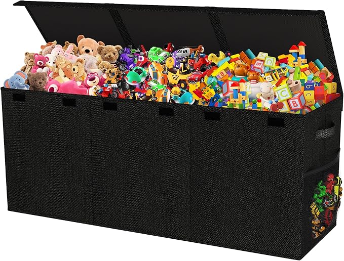 Extra Large Toy Box, Collapsible Sturdy Kids Toy Chest by Mabahoo