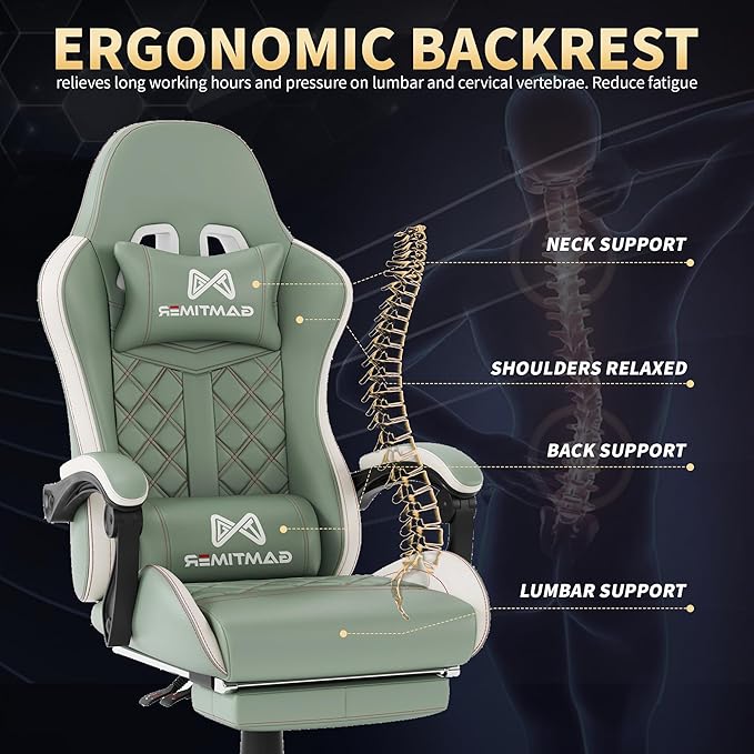 Gaming Chair, 400 lbs Adult Chair, High Back Computer Chair - Image 7