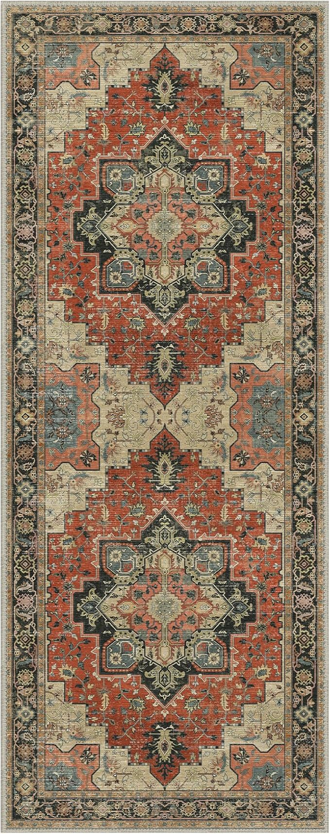 GENIMO 2x5 Runner Rugs for Hallway, Machine Washable Non Slip Vintage Rugs - Image 7