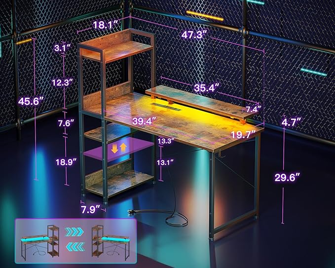 ODK Reversible Gaming Desk - Image 3