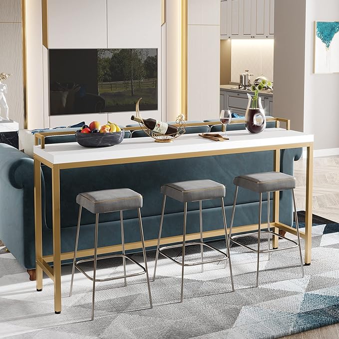 Tribesigns 70.9 inch Extra Long Sofa Table, Narrow Console Table Behind Couch - Image 3
