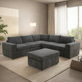 Sectional Couches for Living Room, 101″ Modular Sectional Sofa by GlasFlength