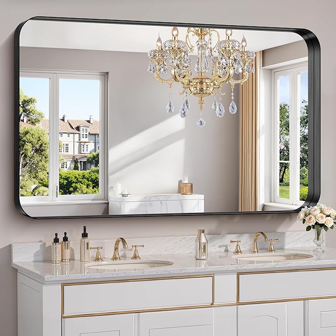 FORBATH 60x36 Inch Large Bathroom Mirror by FORBATH