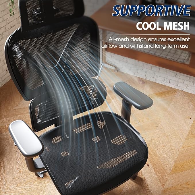 GABRYLLY Ergonomic Office Chair, Big and Tall Mesh Chair - Image 8