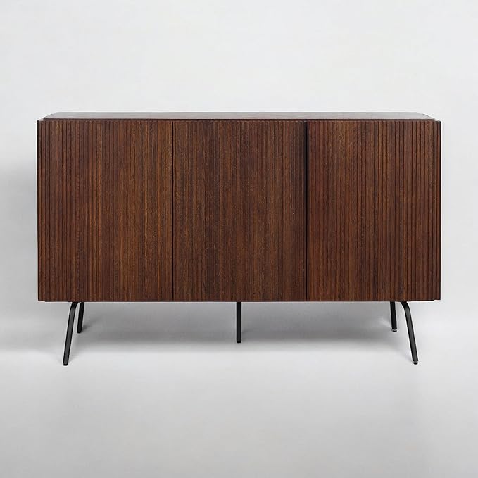 NTC Veil Modern Sideboard with 3 Doors, Buffet Cabinet with Vertical Groove - Image 9