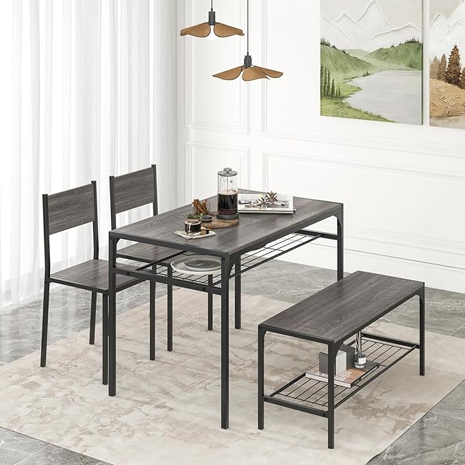Giantex Dining Table Set for 4, Kitchen Table - Image 2
