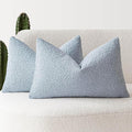 Foindtower Pack of 2 Modern Textured Boucle Lumber Throw Pillow Covers Accent by Foindtower