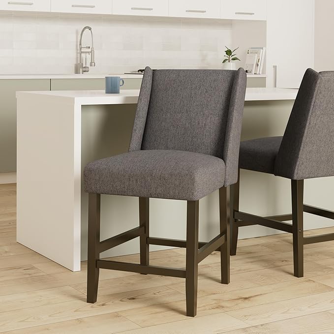 Homepop Home Decor | Modern Counter Stool | Counter Stools - Image 2
