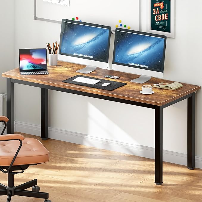 DlandHome Computer Desk Home Office Table Writing Desk Study Table Gaming Desk - Image 2