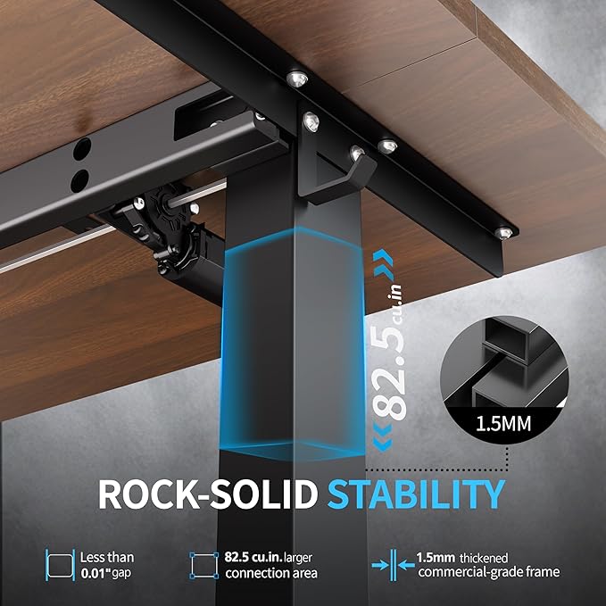 BIZUM Electric Standing Desk, 55x24 inches Height Adjustable Desk, Sit to Stand - Image 4