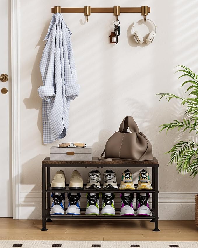 3-Tier Shoe Rack Bench - Image 2