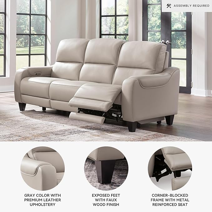 Signature Design by Ashley Mercomatic Casual Leather Match Wall Hugger Power - Image 4