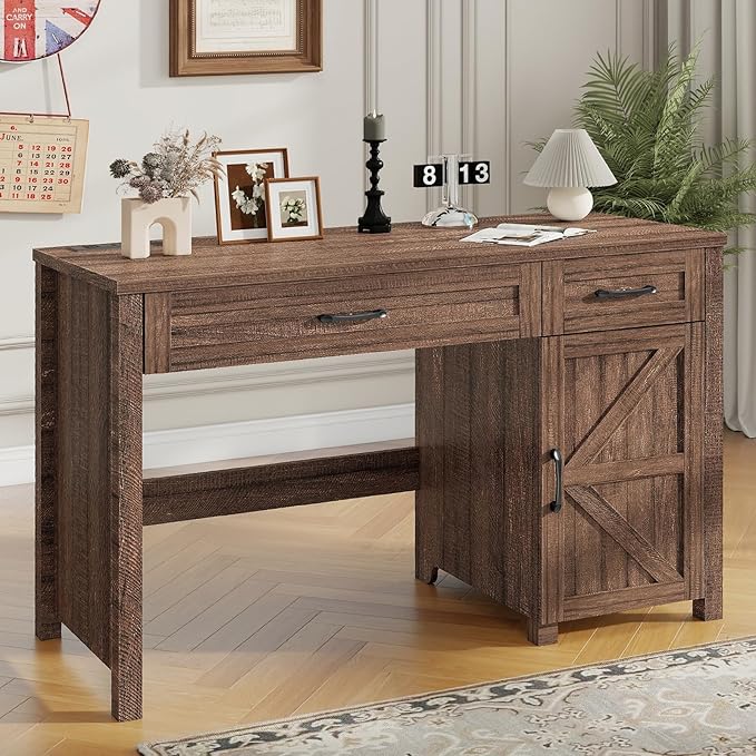 Farmhouse 47" Executive Desk, Computer Desk by Vabches