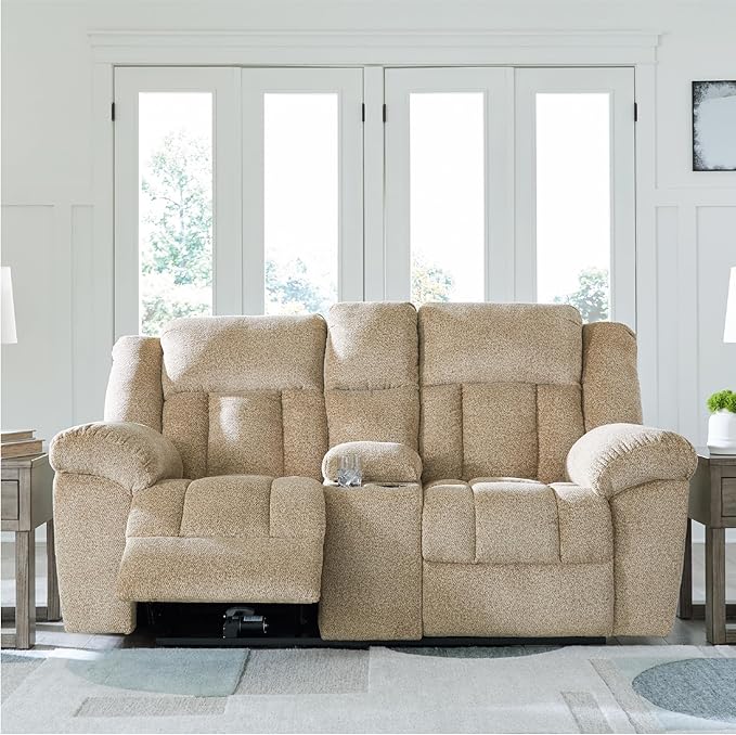 Signature Design by Ashley Tip-Off Classic Wall Hugger Power Reclining Loveseat - Image 2