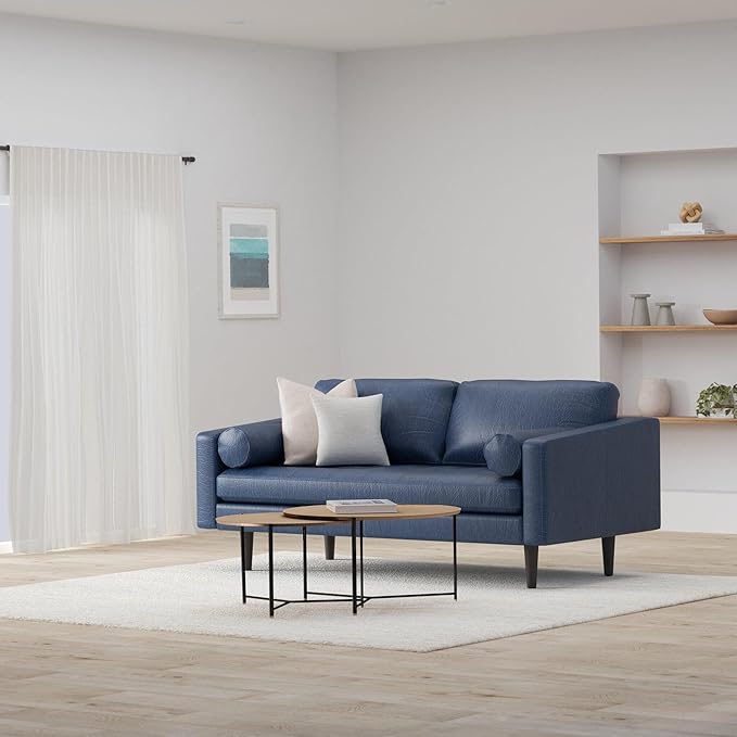 POLY & BARK Napa Furniture, 72 inches, Midnight Blue - Image 2