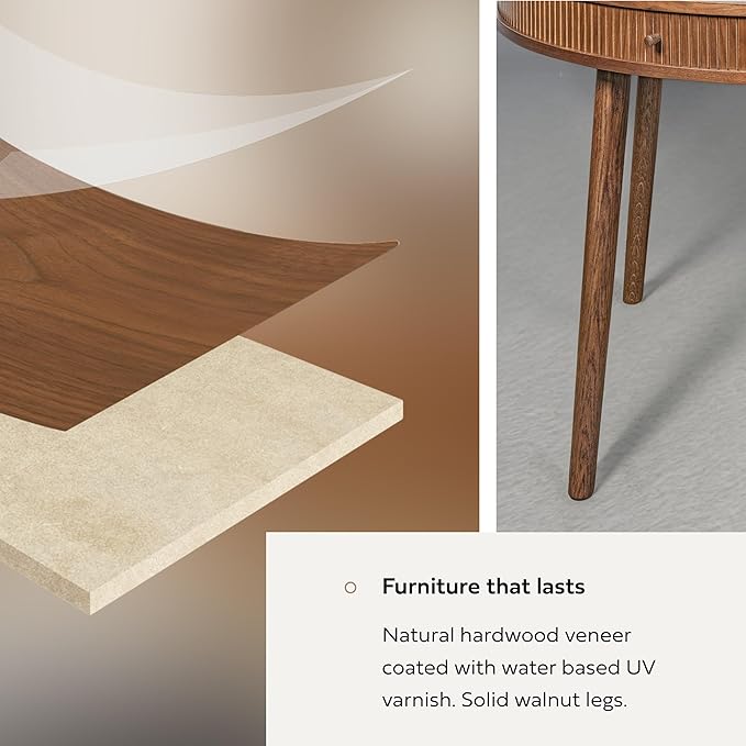 WERMO 47'' Round Dining Table for 4 People - Image 6