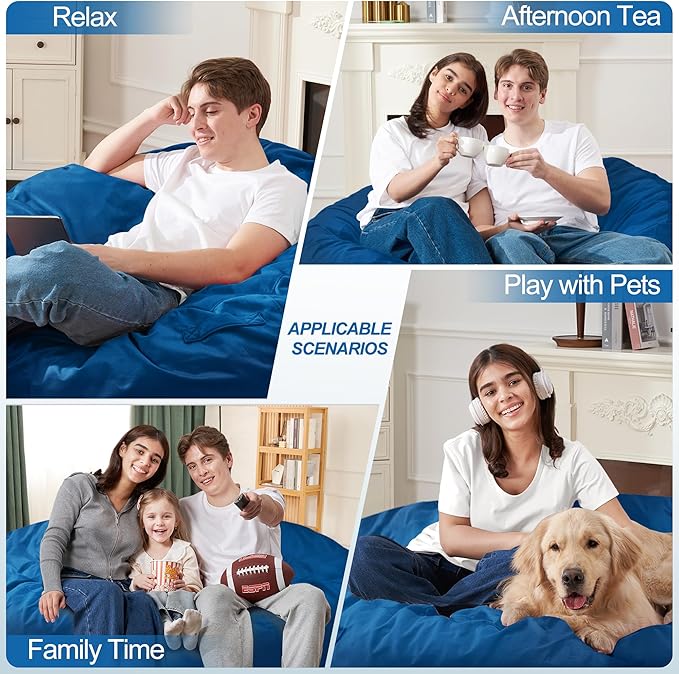 Homguava 5FT Bean Bag Chair Giant BeanBag - Image 5