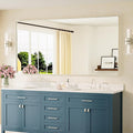 TETOTE 72 x 36 Inch Brushed Nickel Mirror Metal Framed Bathroom Mirror by TETOTE