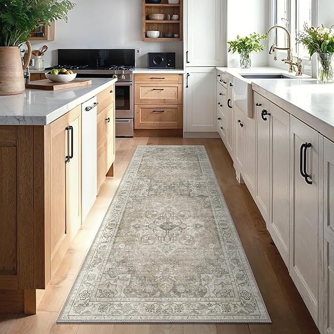 GENIMO 2x12 Runner Rugs for Hallway, Machine Washable Non Slip Vintage Rugs - Image 8