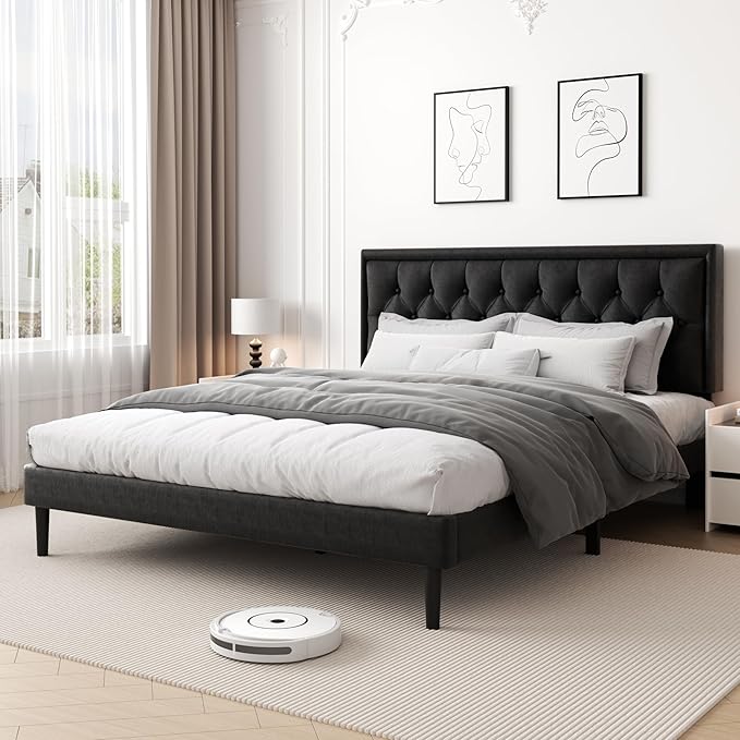 King Size Platform Bed Frame by CXVXbedframe