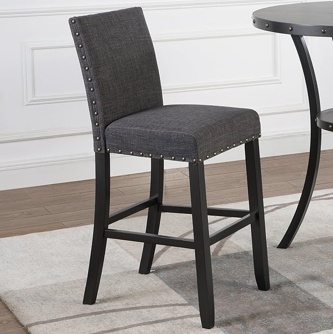 Roundhill Furniture PC164TA Biony Fabric Bar Stools by RoundhillFurniture