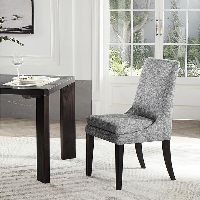 Upholstered Dining Chairs Modern Sidechair Performance Fabric High Back - Image 7