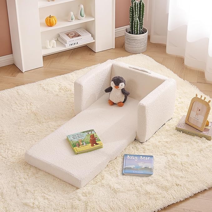 Tiita Kids Sofa, 2-in-1 Toddler Chair, Convertible Children Couch to Lounger - Image 4