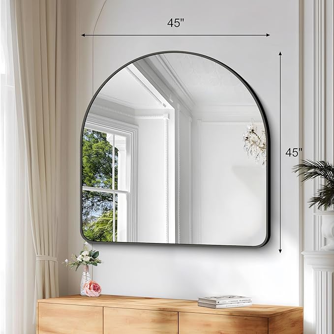 Arched Bathroom Mirror, Wall Mounted Mirror, Living Room, Hanging or Leaning - Image 4