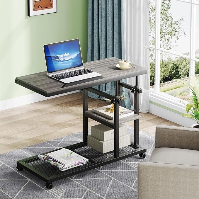 Tribesigns Height Adjustable C Table - Image 9