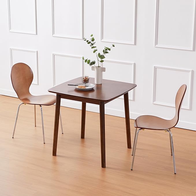 Livinia Aslan 29.5" Malaysian Oak Square Wooden Dining Table/Small Solid Wood - Image 5