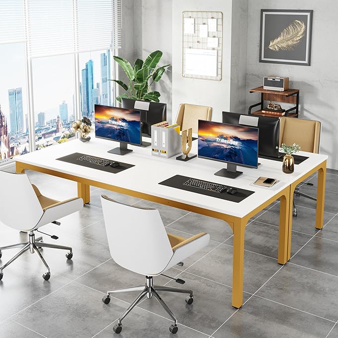 Tribesigns 78.7 Inches Extra Long Computer Desk 2 Person Desk, Double Long Desk - Image 6