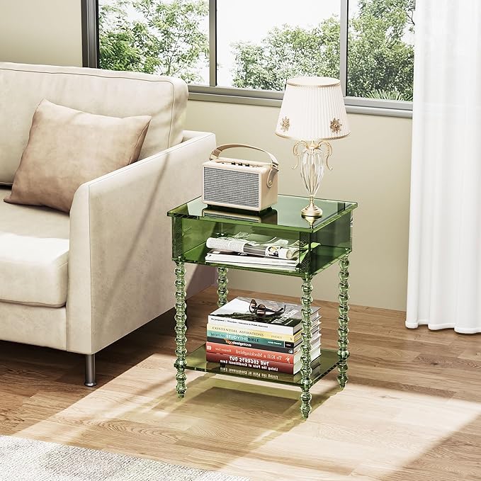 Acrylic Side Table, Nightstand for Living Room - Image 4