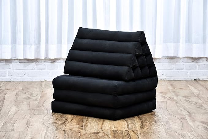 Leewadee 3-Fold Mat with Triangle Cushion – Comfortable TV Pillow, Foldable - Image 6