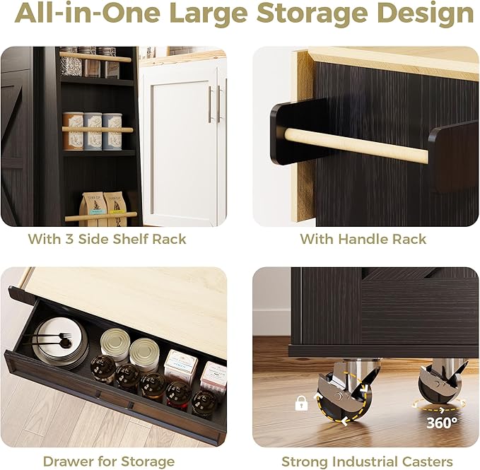 IRONCK Kitchen Island Cart - Image 7