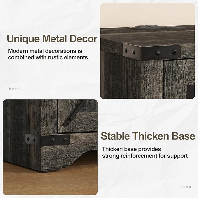 Farmhouse End Table Set of 2 - Image 5