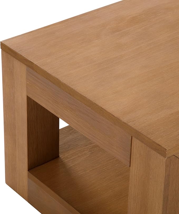 Plank+Beam 40" Modern Rectangular Coffee Table - Image 6