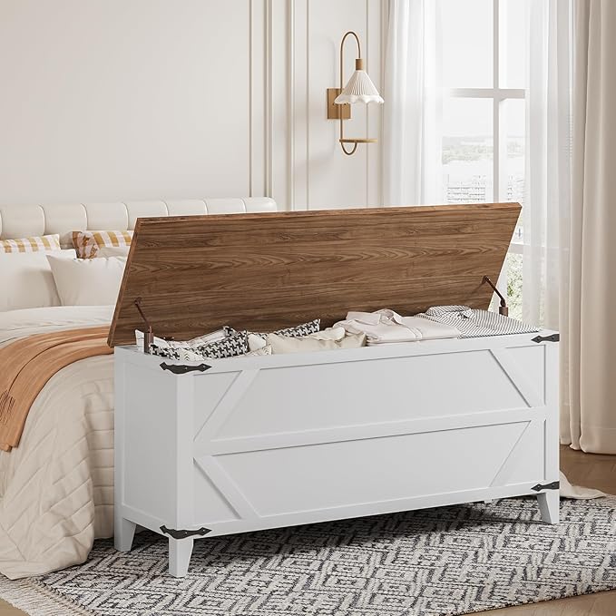HOOBRO 47.2" Toy Box, Storage Chest - Image 6