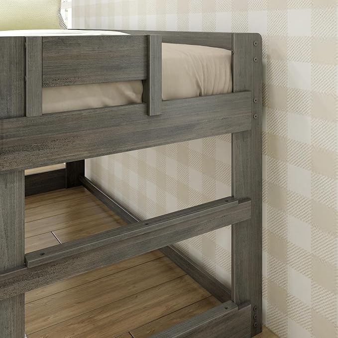 Max & Lily Modern Farmhouse Low Loft Bed, Twin Bed Frame - Image 6