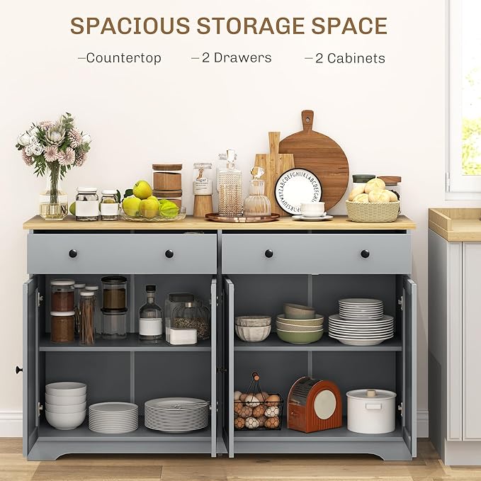 HOMCOM Sideboard Buffet Cabinet - Image 4