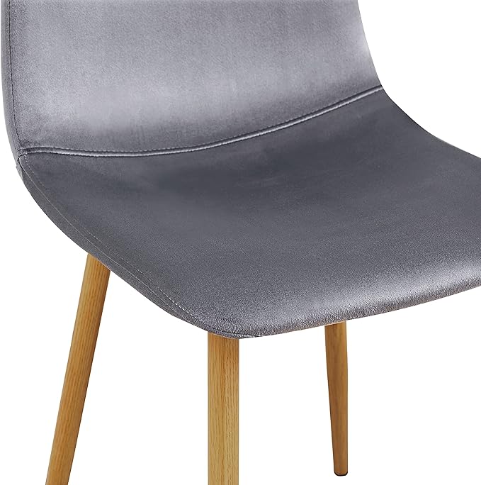 FurnitureR Dining Chairs Set of 4, Velvet Dining Room Seating, Upholstered - Image 5