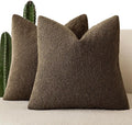 Foindtower Set of 2, Decorative Textured Boucle Throw Pillow Covers Accent by Foindtower