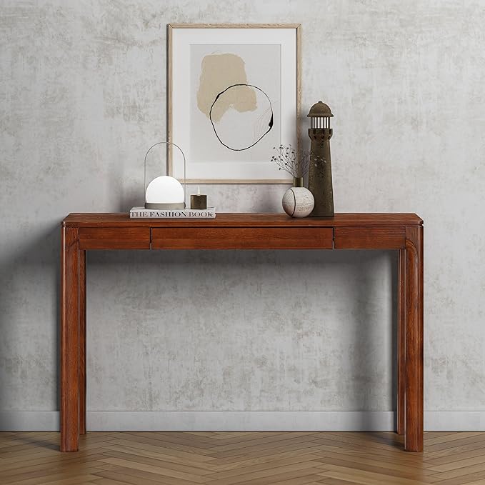 NTC Flow Modern Wooden Rectangle Console Table by NTC
